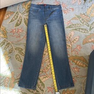 Spanx jeans, Very comfortable. Distressed area on back pocket is original.
